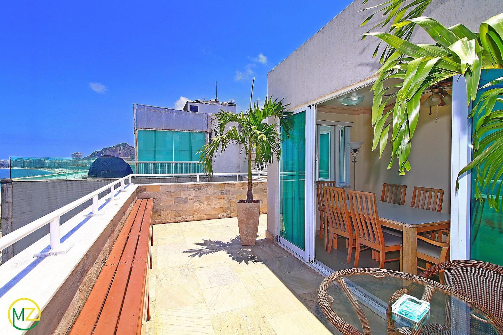 Incrivel Cobertura Frente Mar Com Terraço Em Copacabana! Appartement