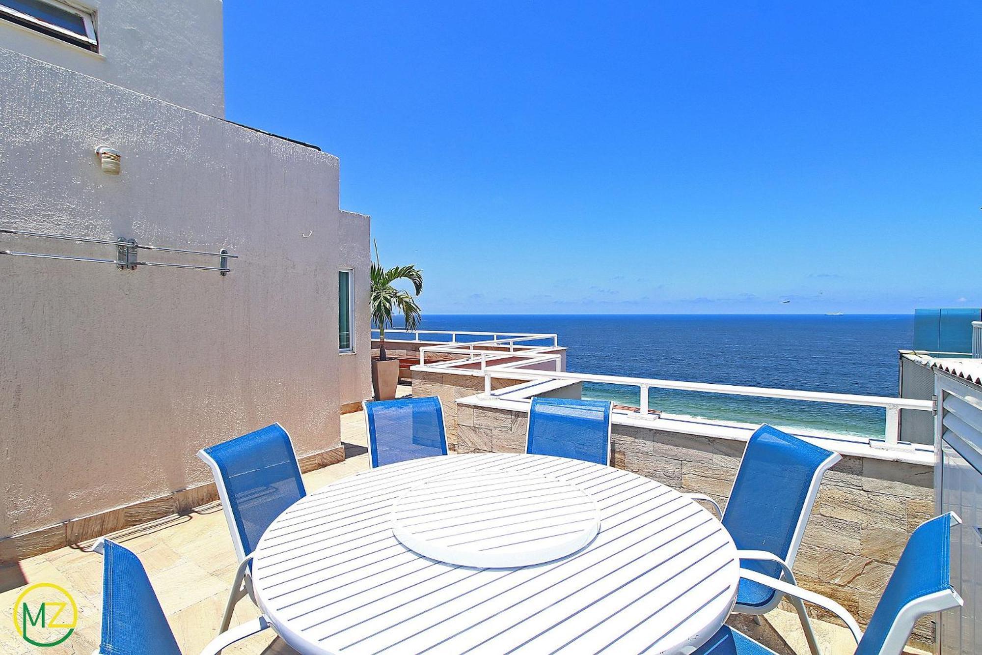 Incrivel Cobertura Frente Mar Com Terraço Em Copacabana! *