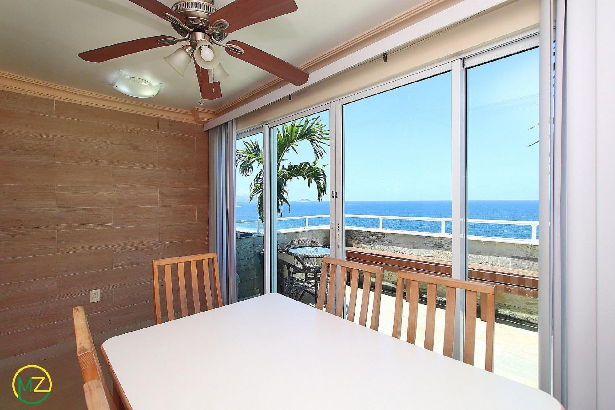 Appartement Incrivel Cobertura Frente Mar Com Terraço Em Copacabana! *