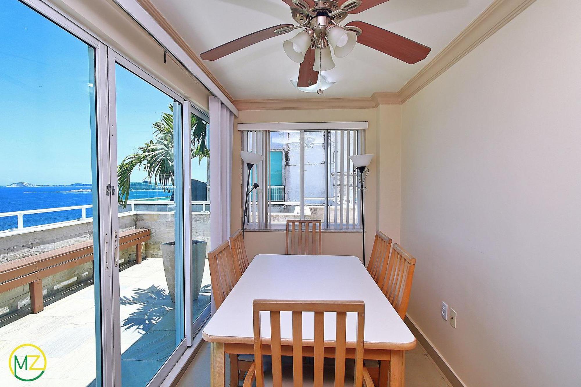 Appartement Incrivel Cobertura Frente Mar Com Terraço Em Copacabana! *